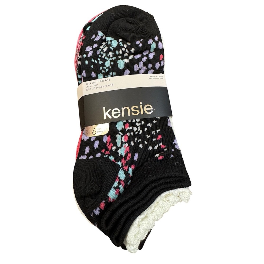 Kensie Women's Low Cut Socks 36 Pair Multicolor Size 9-11 Festive